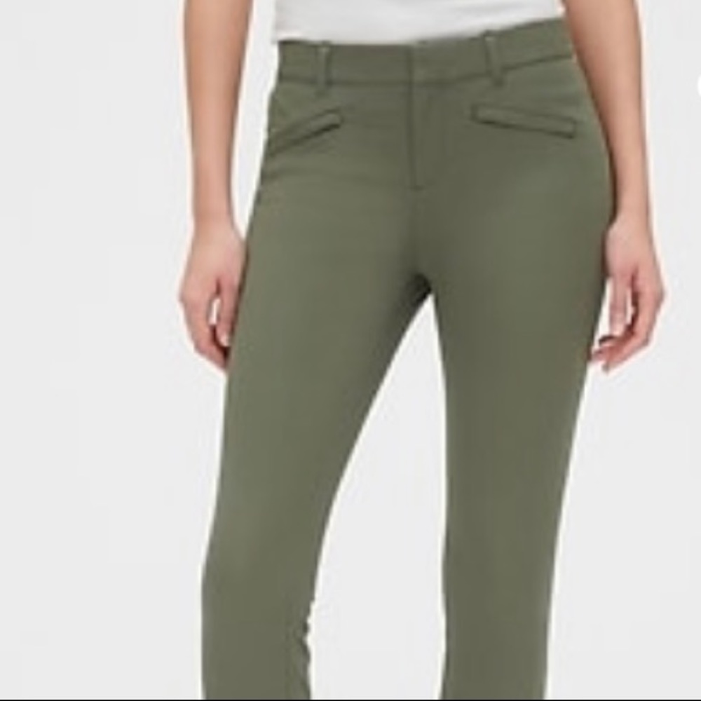 Gap Dark Olive Green Skinny Ankle pants Size 6R